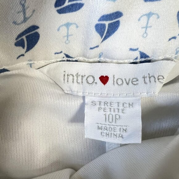 Intro Love the Fit Rose Skort 10P Petite Power Stretch Nautical Sailboat Print - Picture 10 of 16